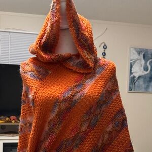 Orange Multicolor Women's Cape
